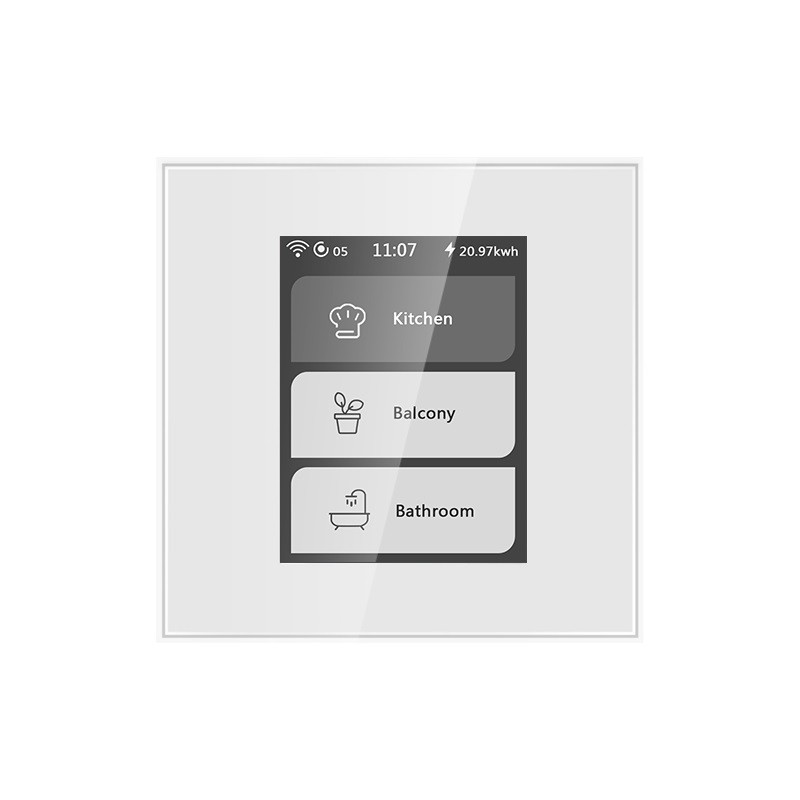 LCD Wifi Mesh Luxury Smart Switch For Hotel